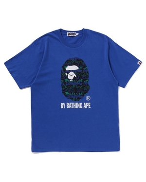 T Shirts Bape Graffiti Pattern By Bathing Ape Bleu Homme | ORD-11657172